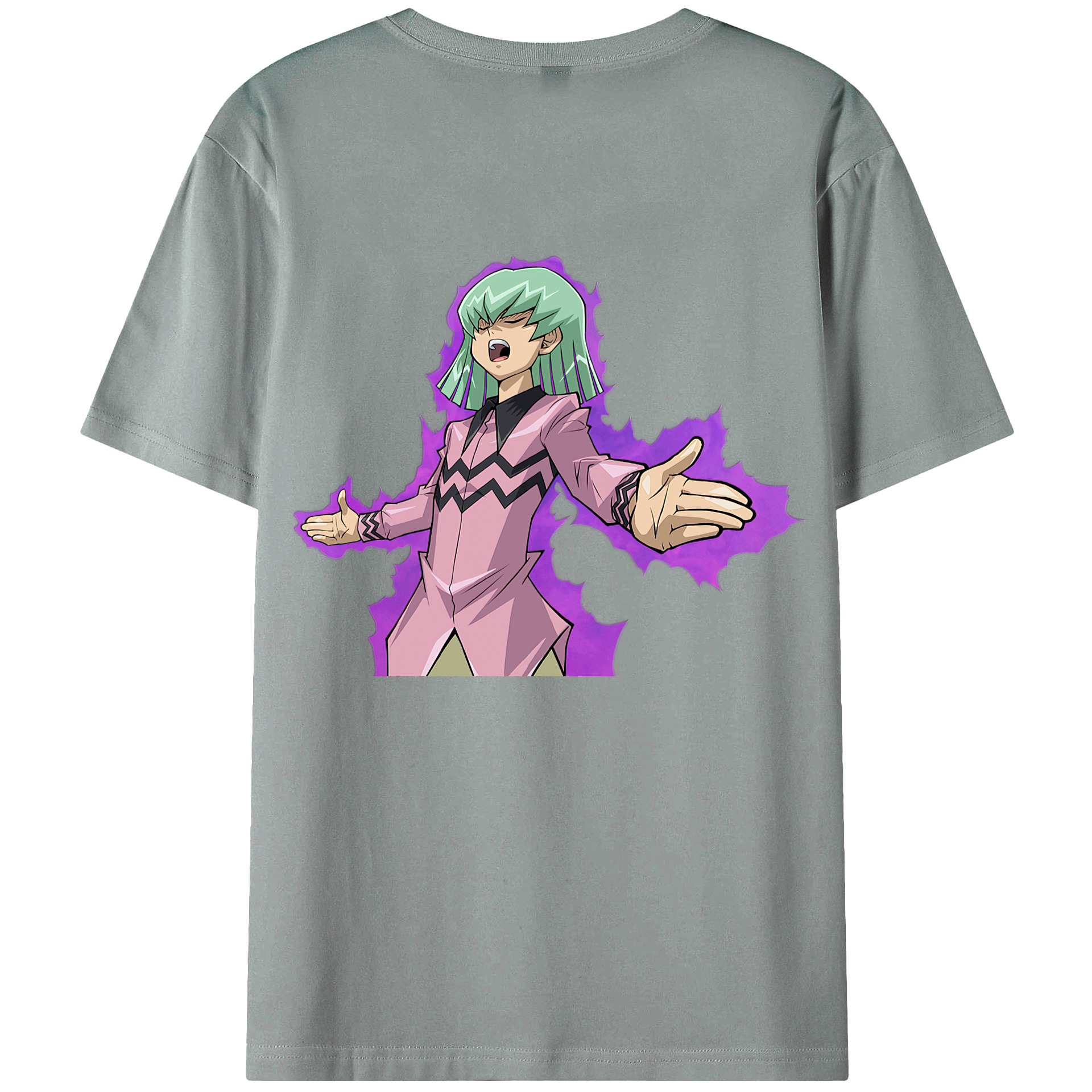 （画像用） 遊☆戯☆王 Yu-Gi-Oh! 綿100％ メンズ半袖Tシャツ（バックプリント） 通気性